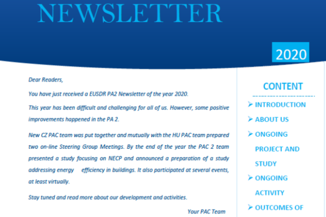 The latest newsletter of Piority Area 2 is available